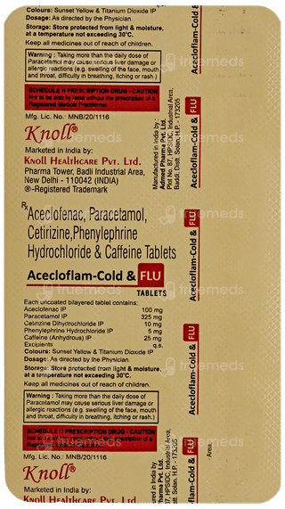 Acecloflam Cold & Flu Tablet 10